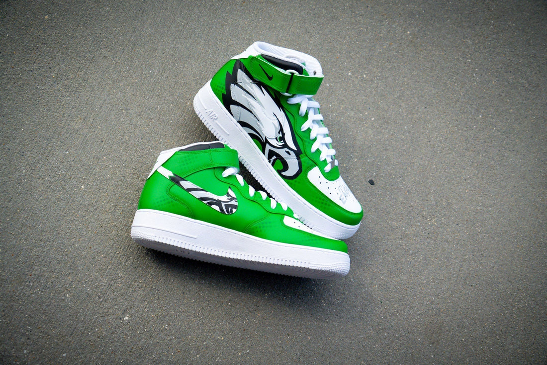 Client Spotlight: Eagles Kelly Green Air Force 1 Mid